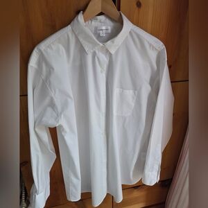 Summersalt Women's White Organic Cotton Shirt Size Medium
